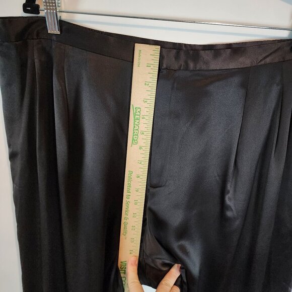 Dana Buchman Woman 100% Silk Pleated Front Trouser Pants‎ Straight Leg Lined 22 - Picture 7 of 8